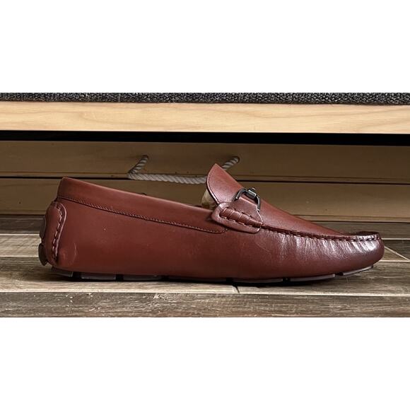 $425 NIB Allen Edmonds Bit Loafers Brown Leather Driving Moccasin Shoes 8 D main image 7